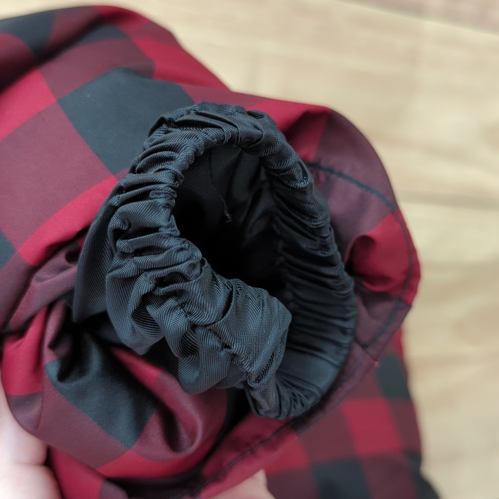 Lauren Ralph Lauren Buffalo Plaid Down Jacket Drawstring Waist Hood Faux… - Picture 7 of 17